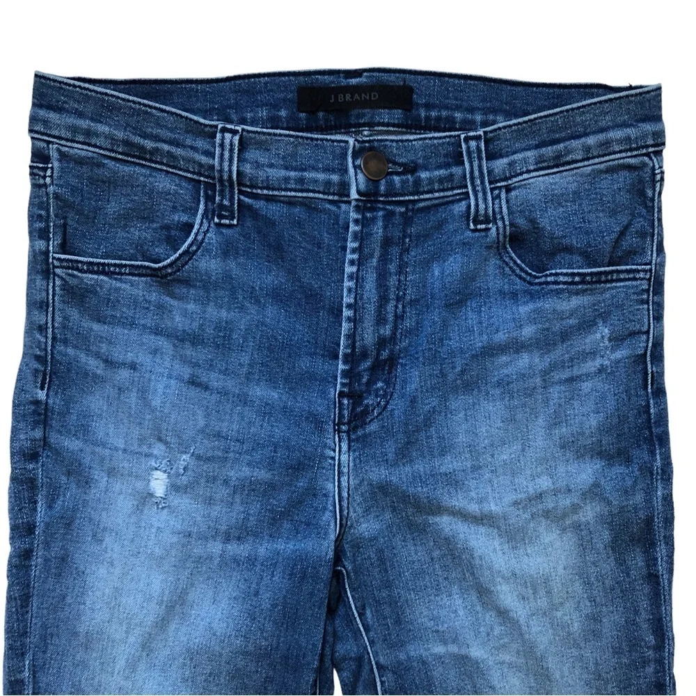 J Brand Alana Fix Up Destruct Size 27 Ankle Medium Blue - Picture 3 of 15